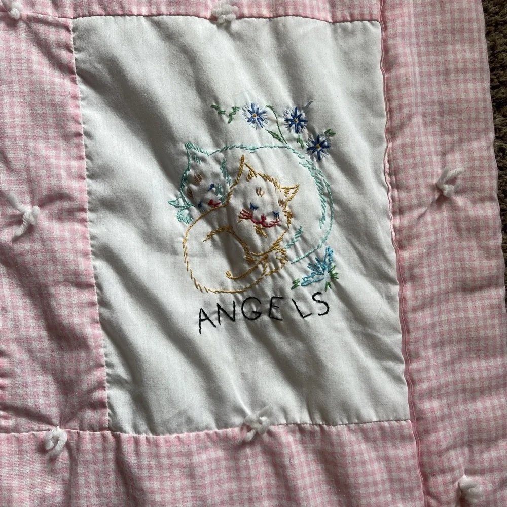 Vintage Quilt Embroidered Squares 39